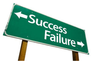 succes failure sign